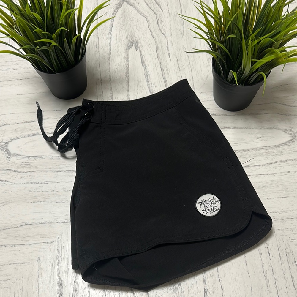 Black Body Glove Board Shorts with Logo